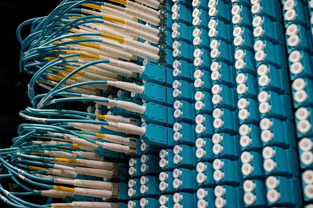 Fiber patch panel detail